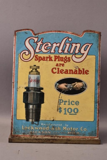 Sterling Spark Plugs Metal Display