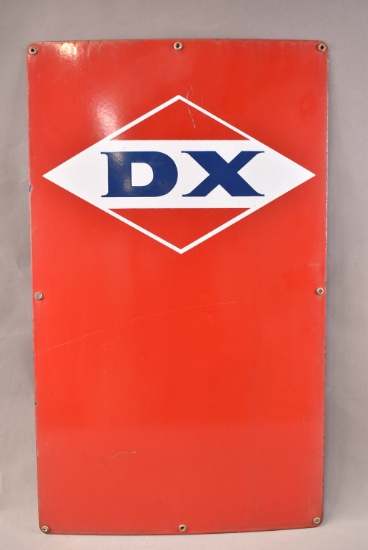 DX Gasoline Porcelain Sign