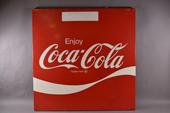 Enjoy Coca-Cola w/ Wave Metal Sign