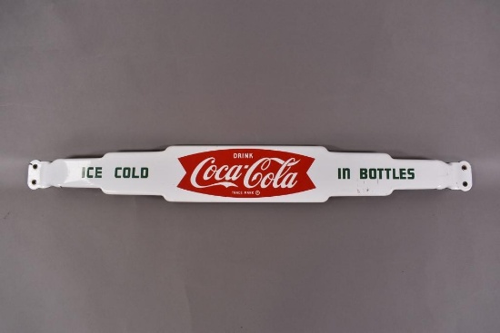 Drink Coca-Cola in Fish Tail Logo Porcelain Push
