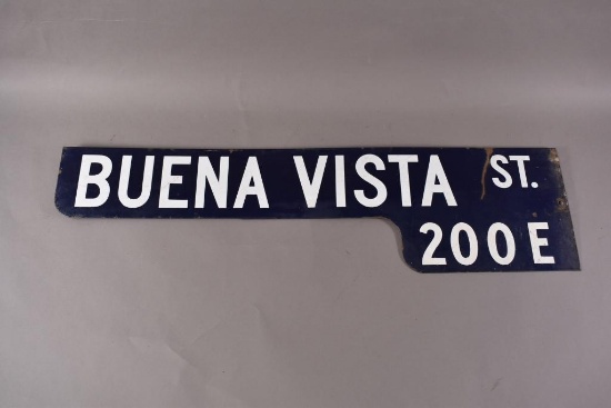 Buena Vista Street Porcelain Sign
