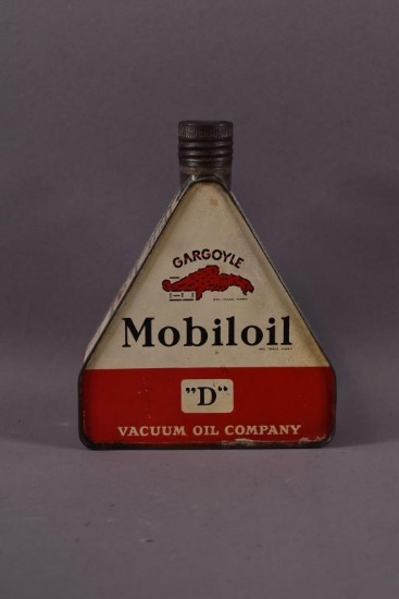 Mobiloil w/ Gargoyle "D" Motor Oil Liter Can