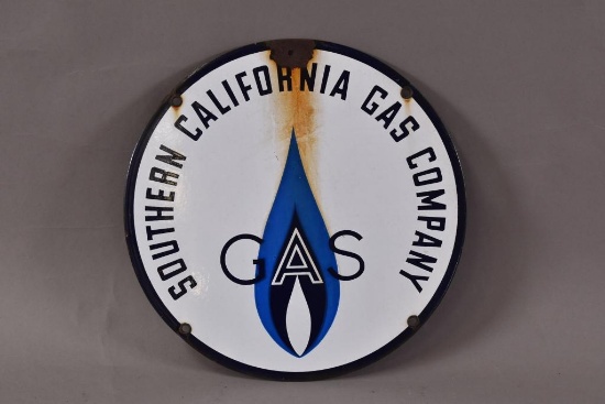 Southern California Gas Co. Porcelain Sign