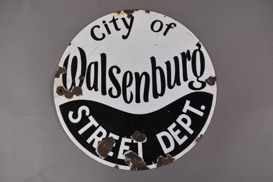 City of Walsenburg Porcelain Sign