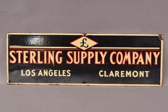 Sterling Supply Co. LA & Claremont Porcelain Sign