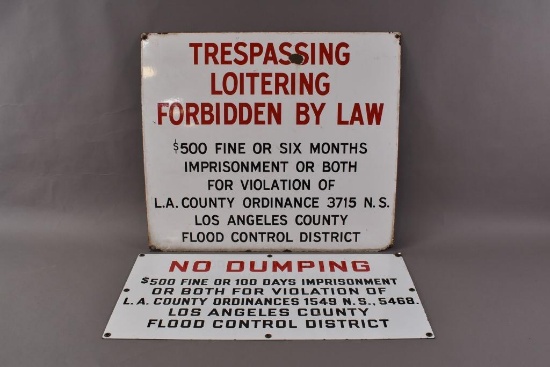 Los Angeles No Dumping & Trespassing Signs