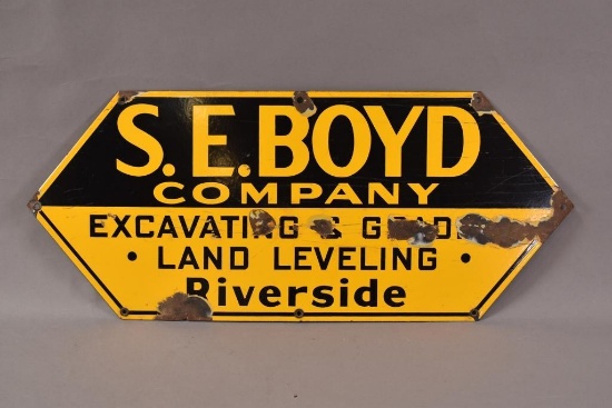 S.E. Boy Co. Riverside Porcelain Sign