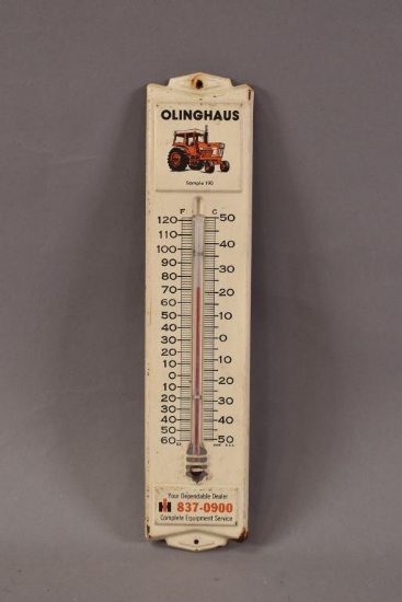 IH Tractor Metal Thermometer