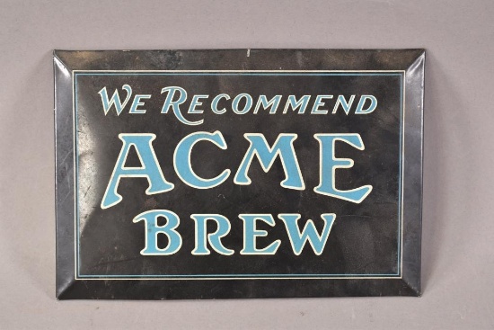 We Recommend Acme Brew Metal Sign