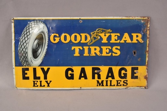 Goodyear Tires w/ Logo & Tire Metal Sign