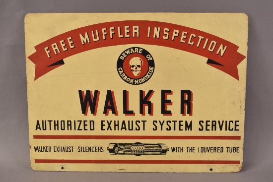 Walker Free Muffler Inspection Sign