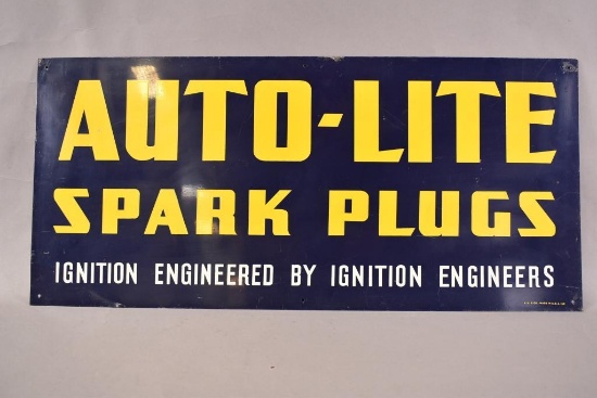Auto-Lite Spark Plugs Metal Sign