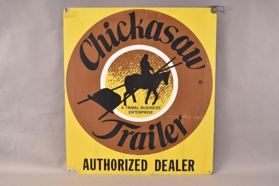 Chicasaw Trailer Authorized Dealer w/ Logo Sign