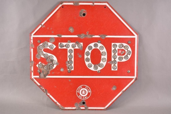 So. Cal. Stop Sign with Reflectors