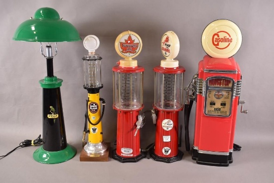 5-Toy Gas Pumps and Lights