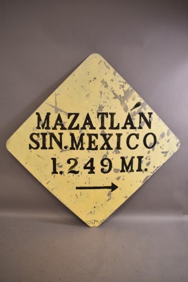 Mazatlan Mexico 1,249 Mileage Sign
