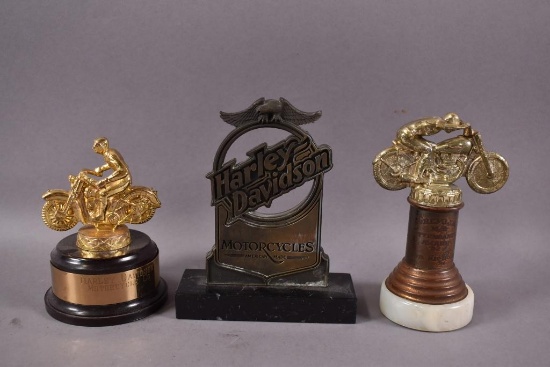 2-Motorcycle Trophies & HD Pieces