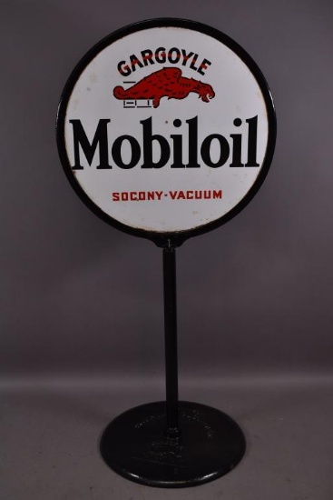Gargoyle Mobiloil Socony-Vaccum Porcelain Sign TAC
