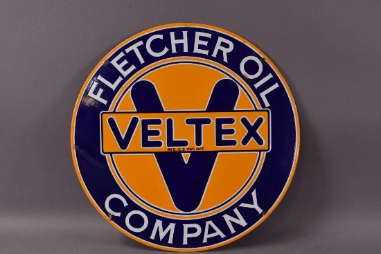 Rare Veltex Porcelain Truck Door Sign (TAC)