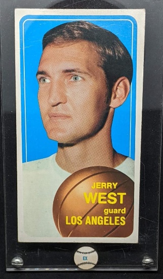1970 Topps Jerry West Tall Boy Basketball Card Excellent