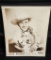 Jesse Rogers Autographed 8x10 Black & White Photo Cowboy Records Blue Yodeller