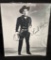 Lash Larue Autographed Western Cowboy 8x10 Black & White Photo