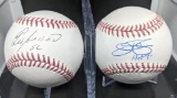Orlando Cepeda & Jim Palmer Autographed MLB Baseballs Lot of 2