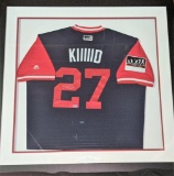 Mike Trout MLB Baseball Autographed KIIIIID Angles Framed Jersey Topps Authentic