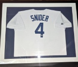 Duke Snider Autographed Professionally Framed MLB Baseball Jersey PSA DNA
