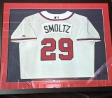 John Smoltz Atlanta Braves Framed Autographed MLB Baseball Jersey