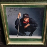 Tiger Woods Autographed Framed Photo