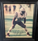 Marshall Faulk #28 Autographed Framed Picture Colts