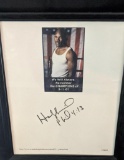 Evander Holyfield Autographed Photograph Phil 4:13 w/ 9/11 Reference Framed