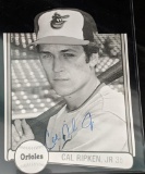 Cal Ripken Jr Baltimore Orioles Autographed Card Cutout