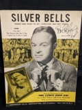 Silver Bells Music w/ Bob Hope Autograph Paramount Music Corporation Lemon Drop Kid
