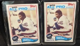 1982 Topps Lawrence Taylor NFL Football ROOKIE CARD Lot of 2