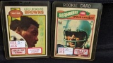 Steve Largent & Ozzie Newsome NFL Football Rookie Cards
