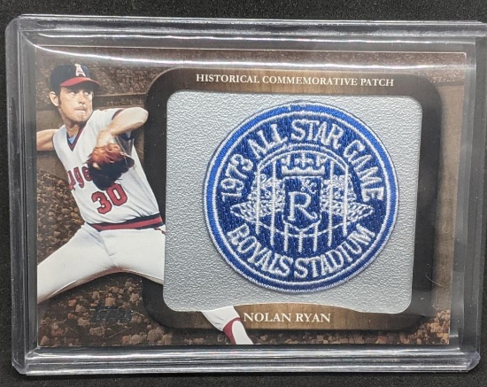 2009 Topps Nolan Ryan Commemorative 1973 All Star Game Patch Card