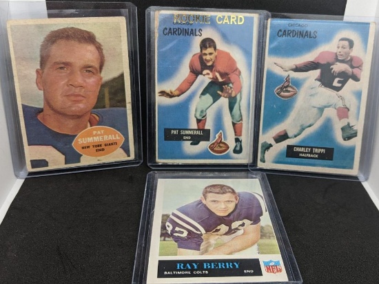 Early NFL Lot Pat Summerall Rookie Trippi & More