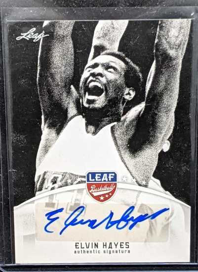 2015 Leaf Legends Elvin Hayes Autographed HOF NBA Basketball Card NrMint/Mint