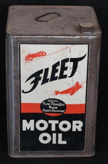 Fleet Motor Oil Can