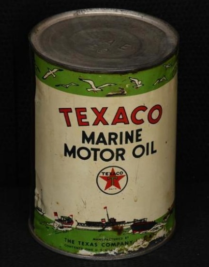 Texaco Marine Oil Can