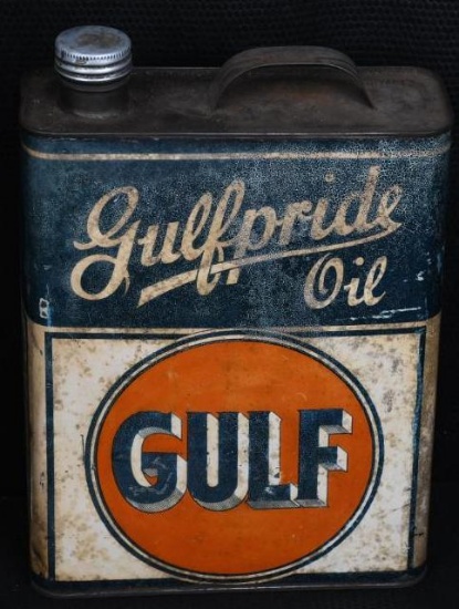 Gulf Gulfpride Motor Oil Can