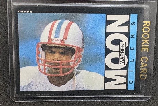 1985 Warren Moon Topps NFL Rookie Card