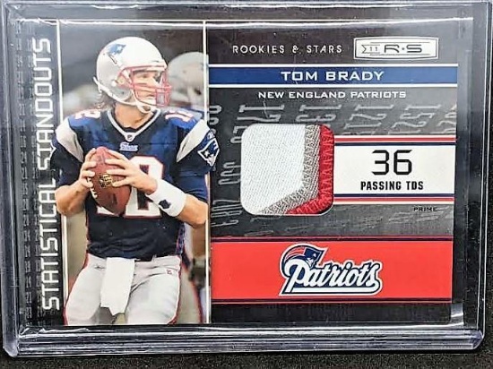 2012 Tom Brady Statistical Standouts #22/50 Panini Patch NFL Card