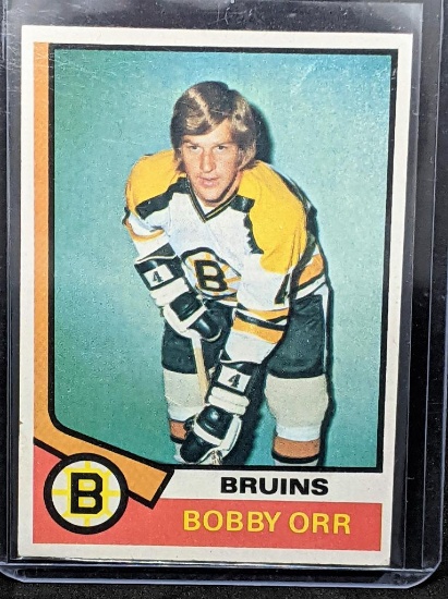 1974 Topps Bobby Orr NHL Hockey Card