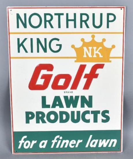 Northrup King Golf Lawn Products Metal Sign TAC