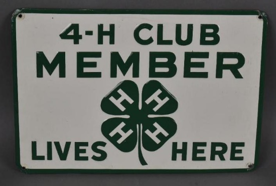 4-H Club Member Lives Here Metal Sign