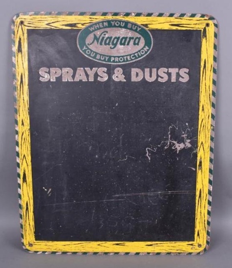 Niagara Sprays & Dusts Masonite Chalkboard Sign