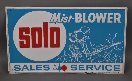 Solo Mist-Blower Sales-Service Metal Sign